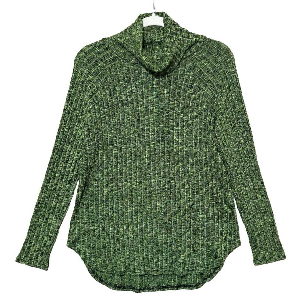 Michael Stars AMELIA Ribbed Turtleneck Tunic One Size Lettuce Green USA NWT